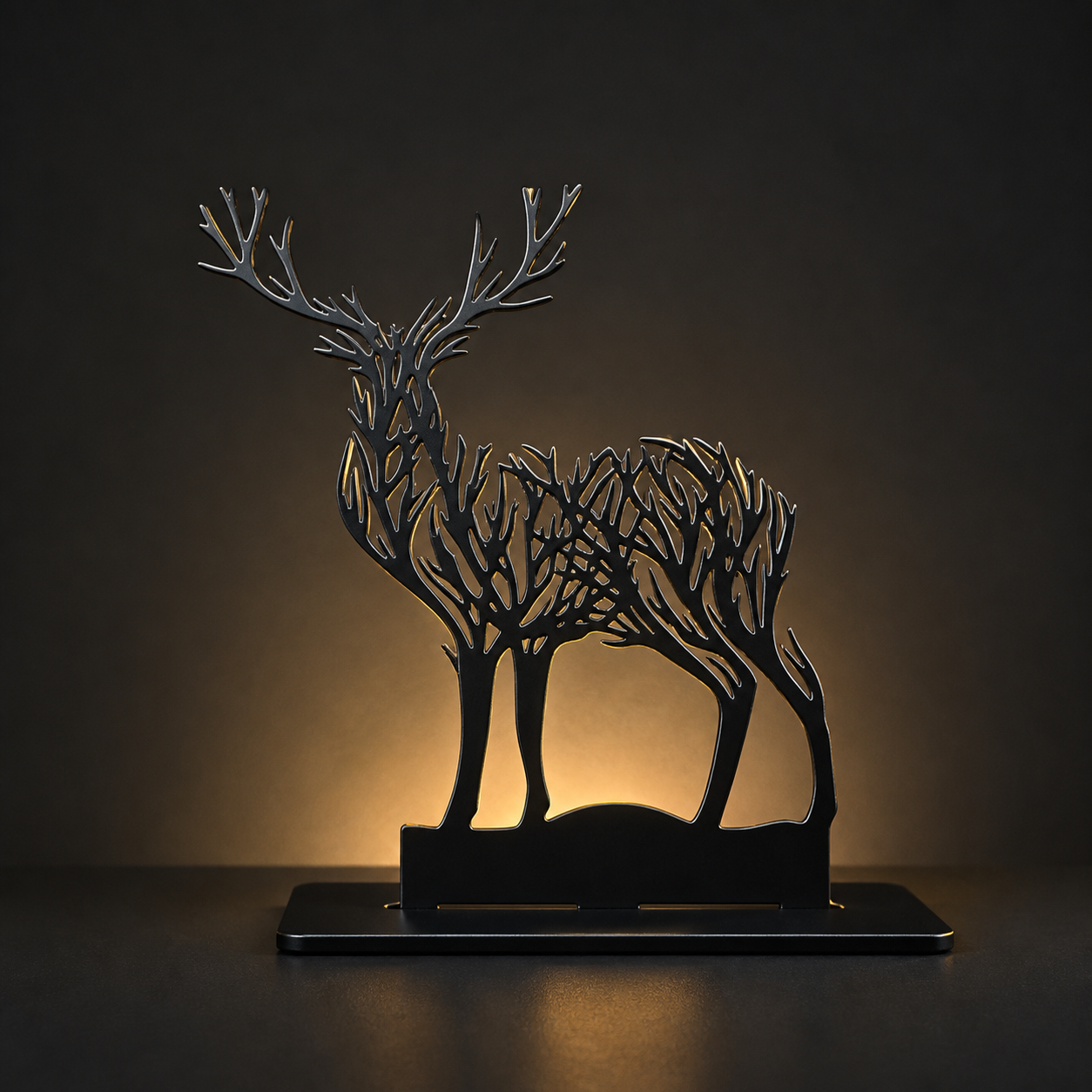 Hirsch-Silhouette